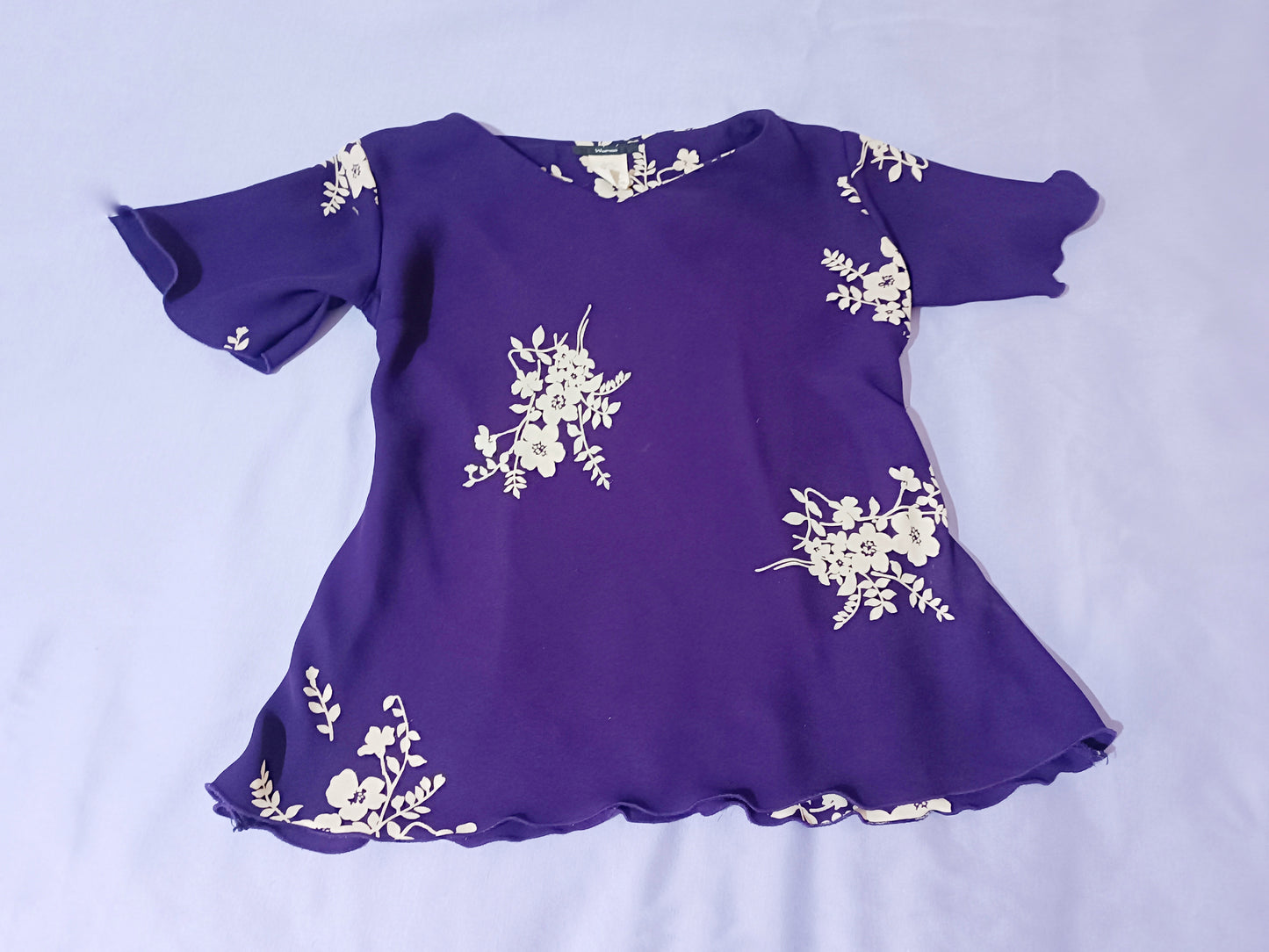 Conjunto Morado Falda con Resorte y Blusa (Women)